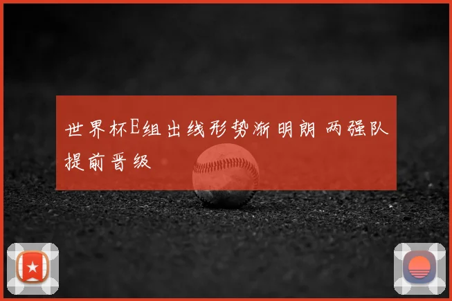 世界杯E组出线形势渐明朗 两强队提前晋级